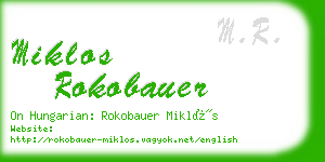 miklos rokobauer business card
